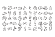 Sketch Food Illustrations Bundle, a Food Illustration by Designfour (Thumbnail 2 of 8)