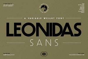 Leonidas Sans - Variable Weight Font