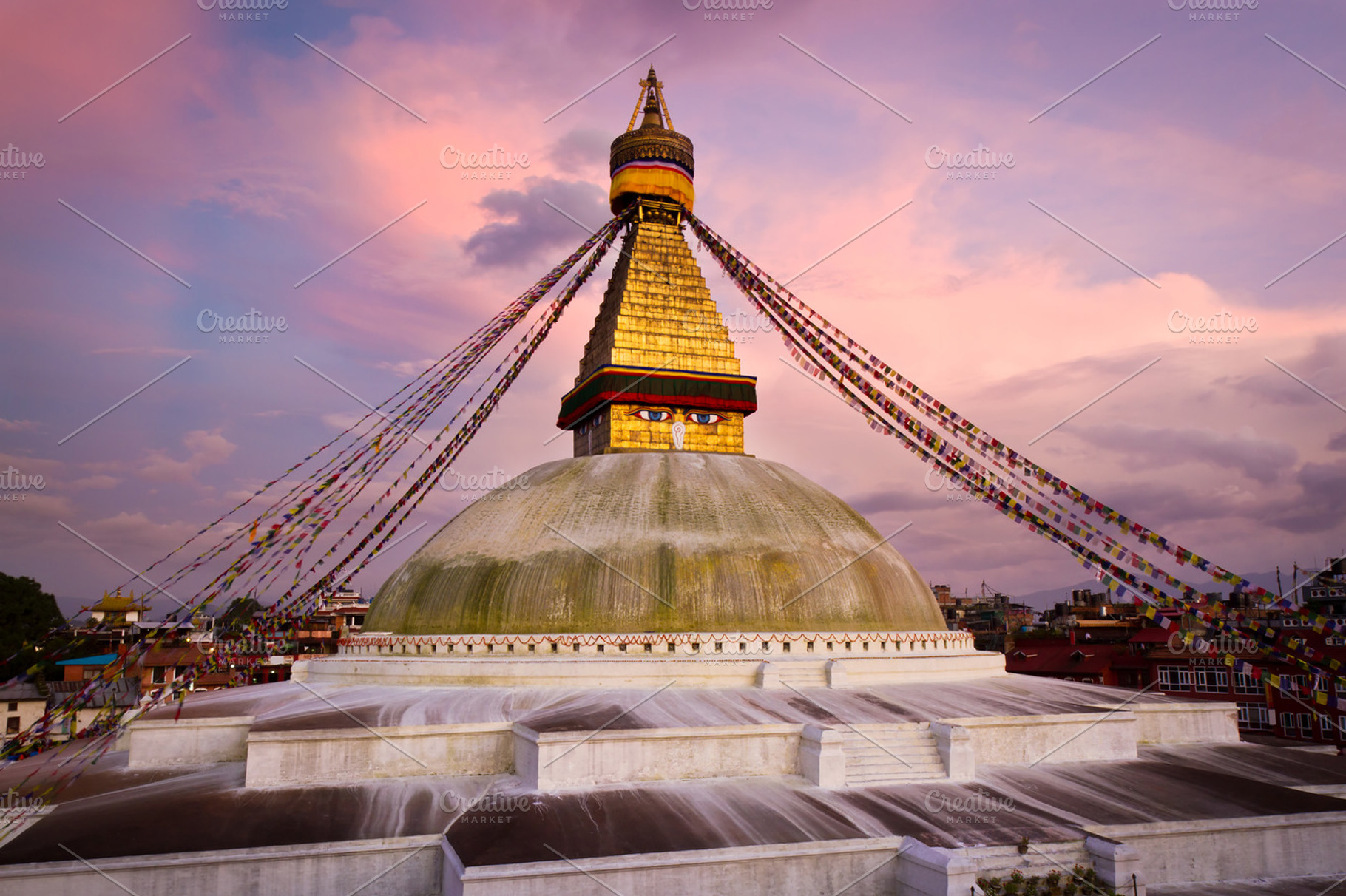 Boudhanath stupa in kathmandu nepal containing buddha, buddhism, and boudha, an Architecture Photo by Vector beauty