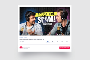 Podcast YouTube Thumbnails Template