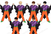 Boo Girls And Children Clipart, a Person Illustration by GlamArtZhanna (Thumbnail 5 of 5)