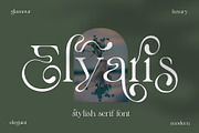 Elyaris | Stylish Serif, a Serif Font by Sealoung (Thumbnail 1 of 17)