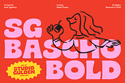 SG Bascho Bold, a Sans Serif Font by Studio Gulden (Thumbnail 1 of 16)