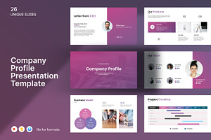 Company Profile Presentation, a Templates & Theme by Slide_Genius1