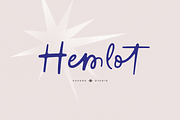 Hemlot, a Script Font by vuuuds (Thumbnail 1 of 9)