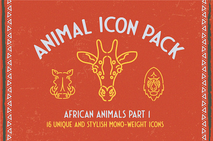 African Animals Icon Pack, an Icon by David Basye Design