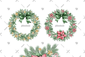 Christmas Watercolor Cliparts