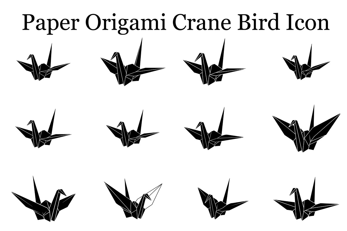 Paper Origami Crane Bird Icon, an Icon by Designer_Momina (Photo 4 of 6)