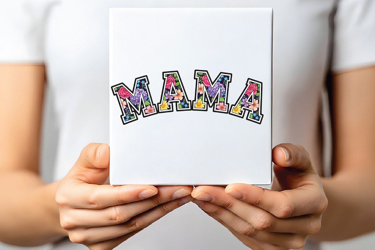 Floral Mama Spring Mothers Day Png, an Illustration by CraftArtStudio (Photo 2 of 4)