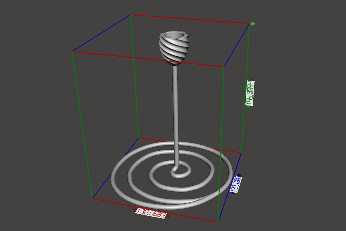 Spiral 3D Printing Candle Holder, an Object 3D Model by Kseniya-Omega (Photo 5 of 5)