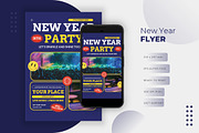 New Year Party - Flyer, a Print Template by VUNIRA (Thumbnail 1 of 2)