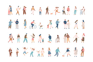Vector flat people silhouette 1
