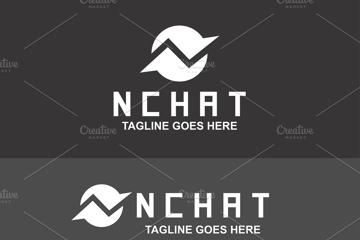 N Chat Logo Template, a Branding & Logo Template by Art Zooted (Photo 2 of 4)