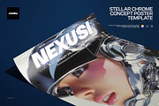 Stellar Chrome Poster Template, a Poster Template by creatsy5 (Thumbnail 1 of 4)