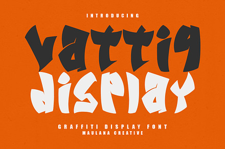 Vattiq Japanese Graffiti Display, a Handwritten Font by Maulana Creative