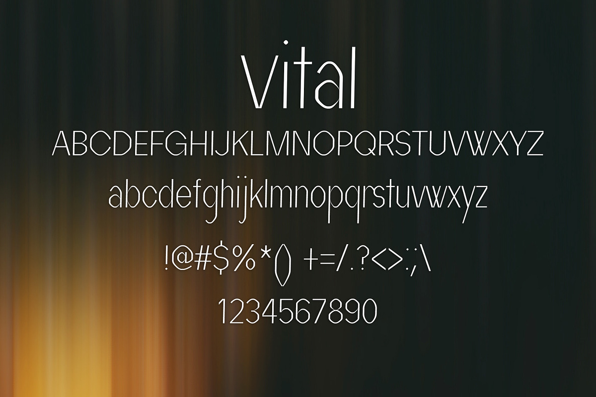 VITAL font preview 2