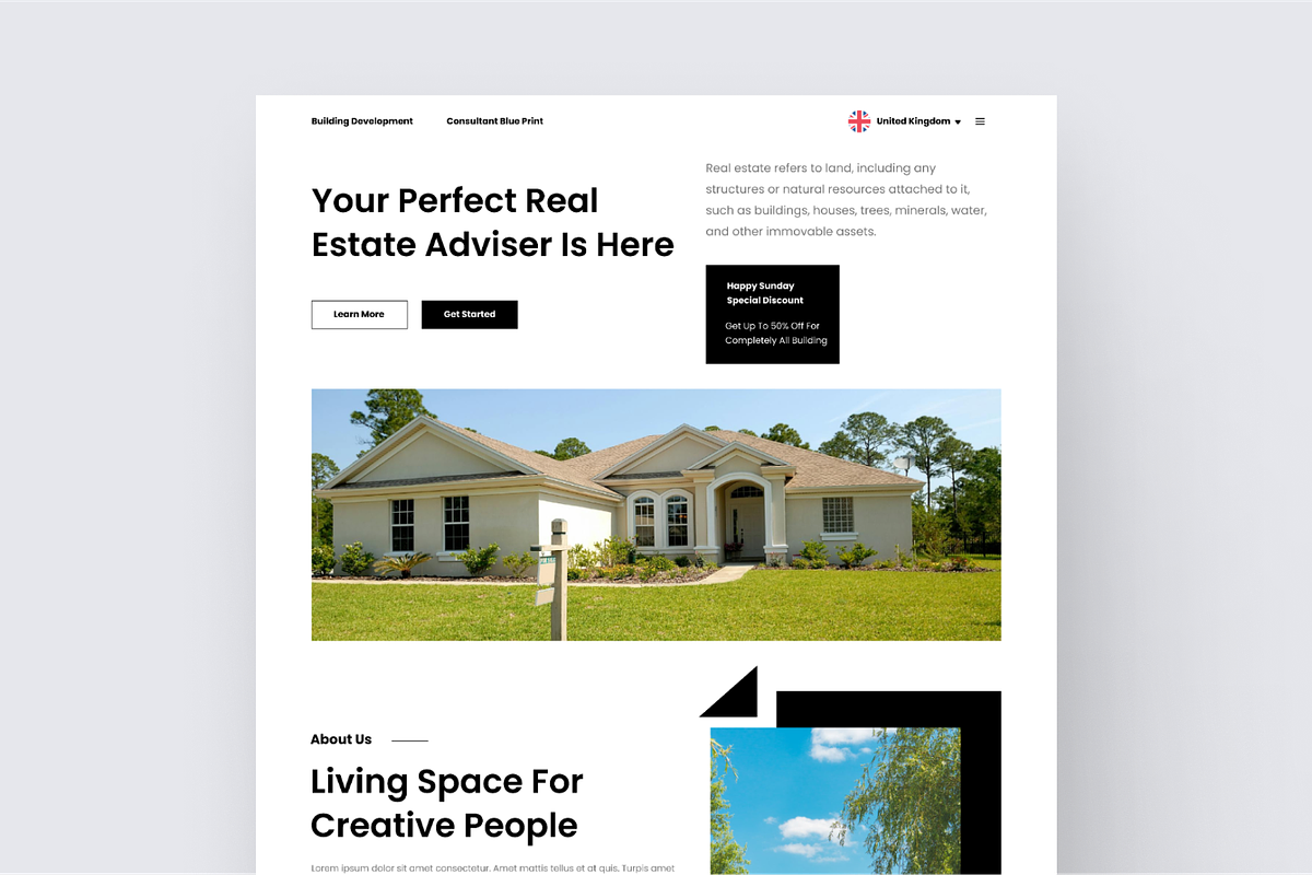 Bohofood- Real Estate Landing Page, a Landing Page Template by Annora Studio (Photo 4 of 5)