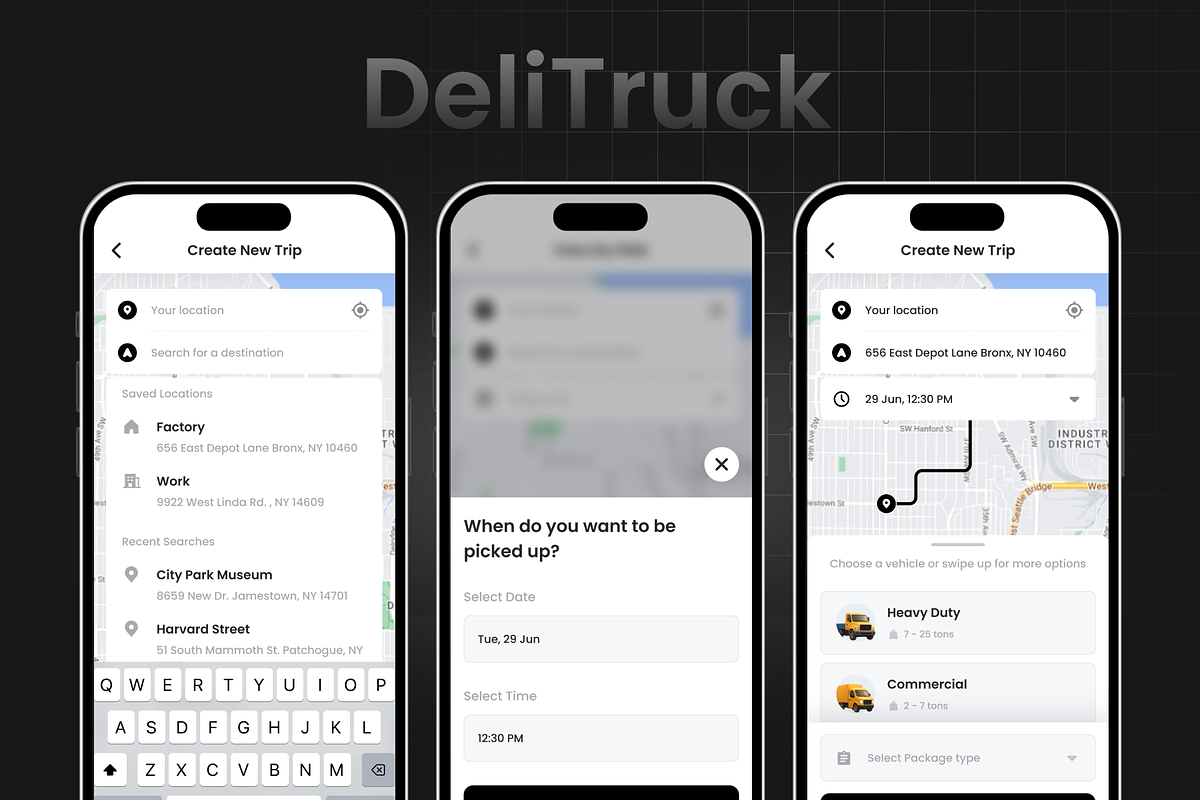 Truck Logistics App | DeliTruck preview 2
