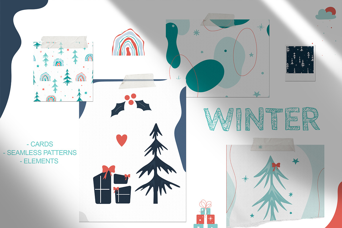 Winter Time Abstract Collection, an Illustration by Svetlana Avv (Photo 1 of 8)