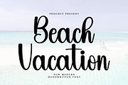 Beach Vacation, a Handwritten Font by InermediaSTUDIO (Thumbnail 1 of 7)