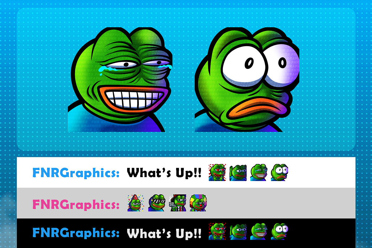 Pepe The Frog Twitch Emotes, an Illustration by FNR Graphics (Photo 3 of 5)