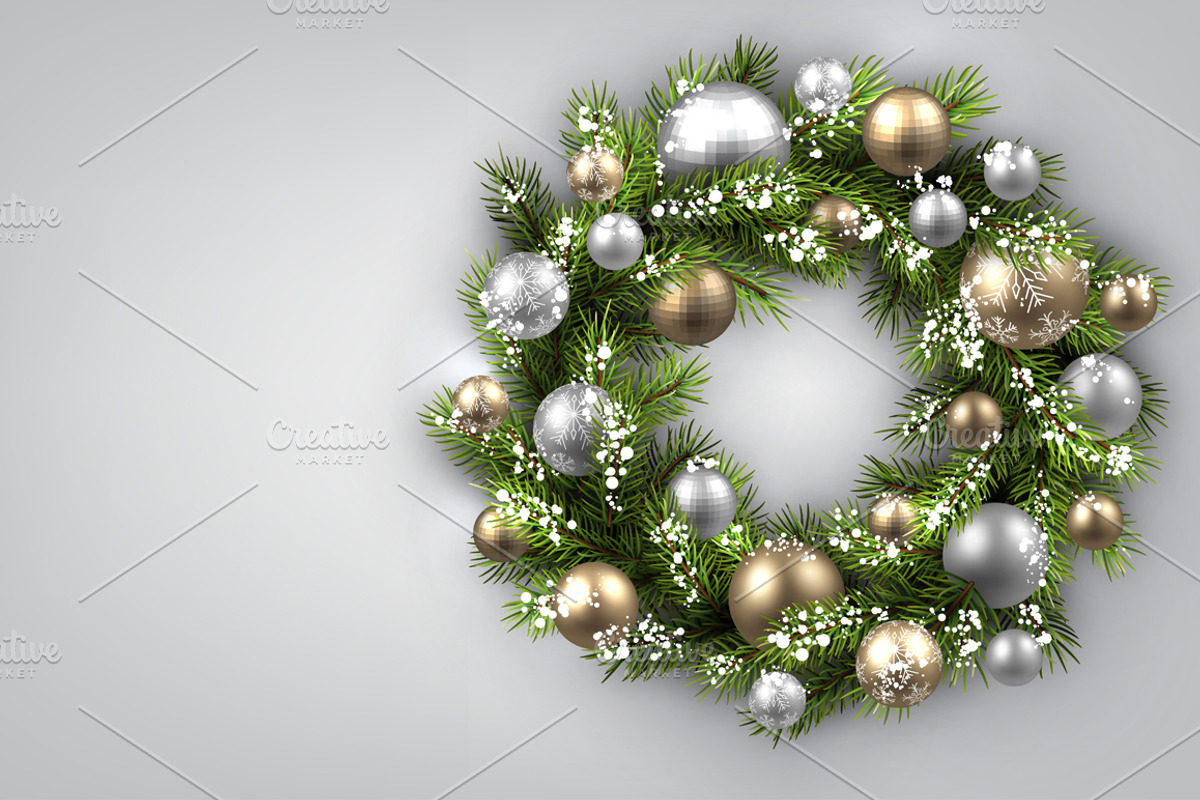 Big golden Christmas & New Year set, a Decorative Illustration by Vjom (Photo 10 of 30)