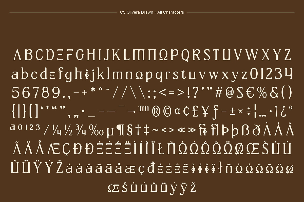 CS Olivera Drawn, a Serif Font by Craft Supply Co. (Photo 8 of 8)