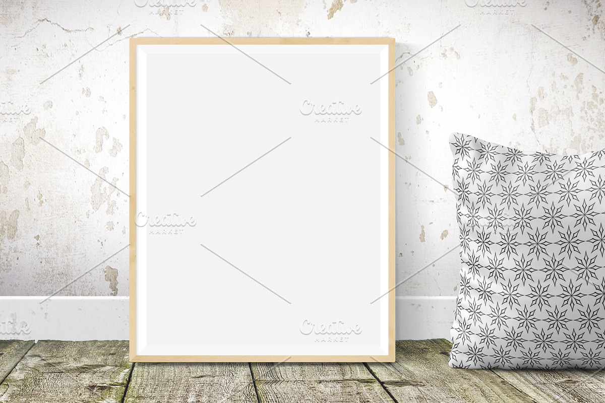 Rustic frame mockup 8x10 / 16x20, a Print Template by PinkJellyfish (Photo 4 of 12)