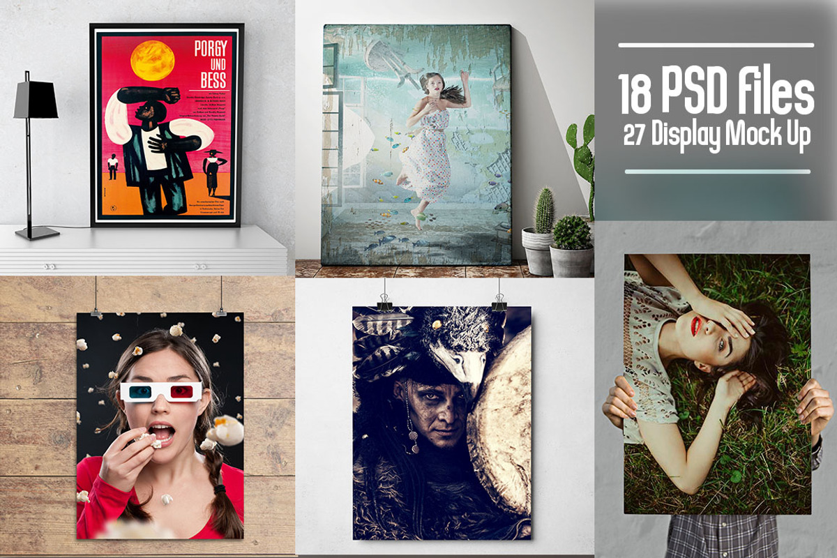 Minimalist Poster Mock Up Bundle, an Advertising Mockup by Pixel Place (Photo 3 of 11)