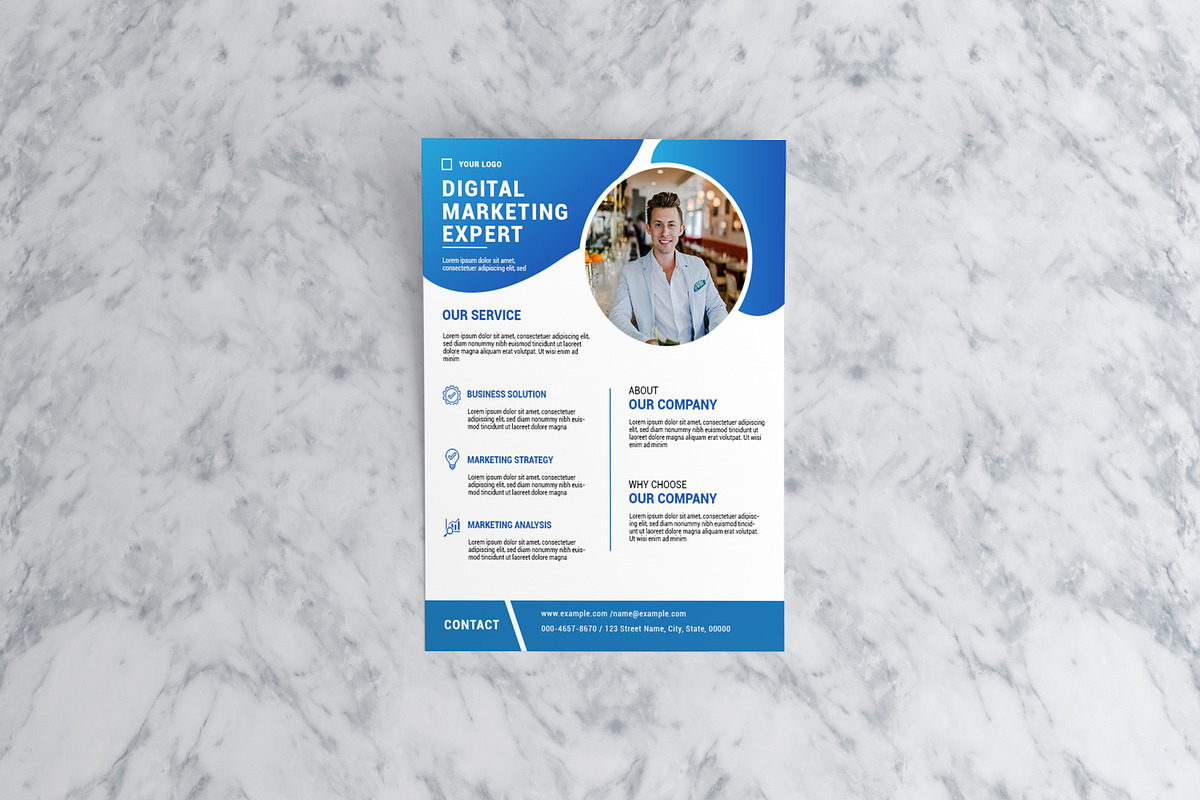 Corporate Digital Marketing Flyer, a Flyer Template by SmmrDesign (Photo 2 of 3)