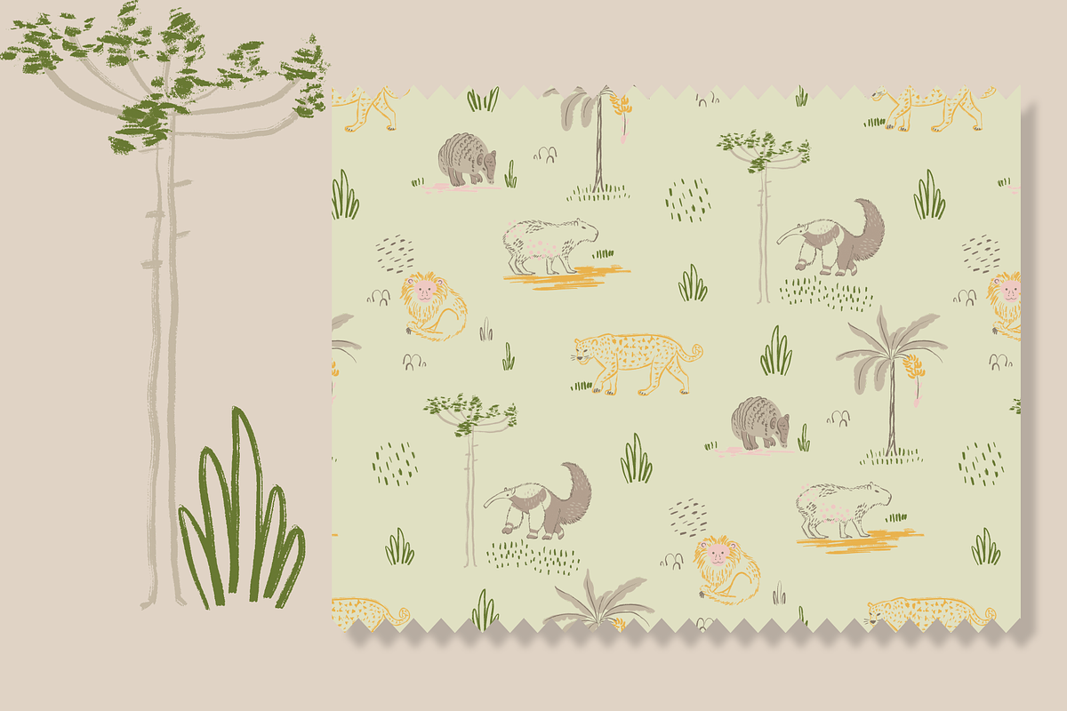 Jungle Animals Seamless Pattern, a Pattern Graphic by Lady Bruniere Design (Photo 4 of 8)