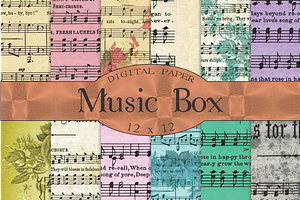Music sheet digital paper