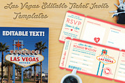 Las Vegas Vector Invite Tickets, an Invitation Template by Pingebat (Thumbnail 1 of 3)