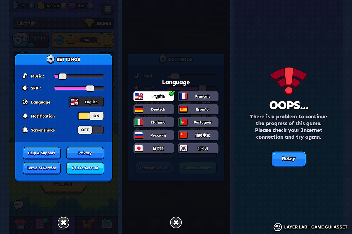 GUI Pro - Super Casual, an UI Kit Template by LAYERLAB (Photo 35 of 38)
