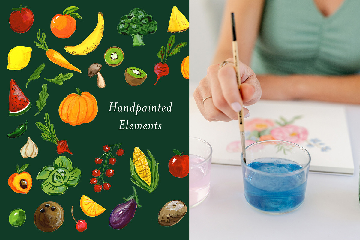 Gouache Fruit and Vegetables, an Illustration by Lavender And Sea (Photo 4 of 4)