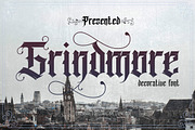Grindmore, a Blackletter Font by LetterStock (Thumbnail 1 of 7)