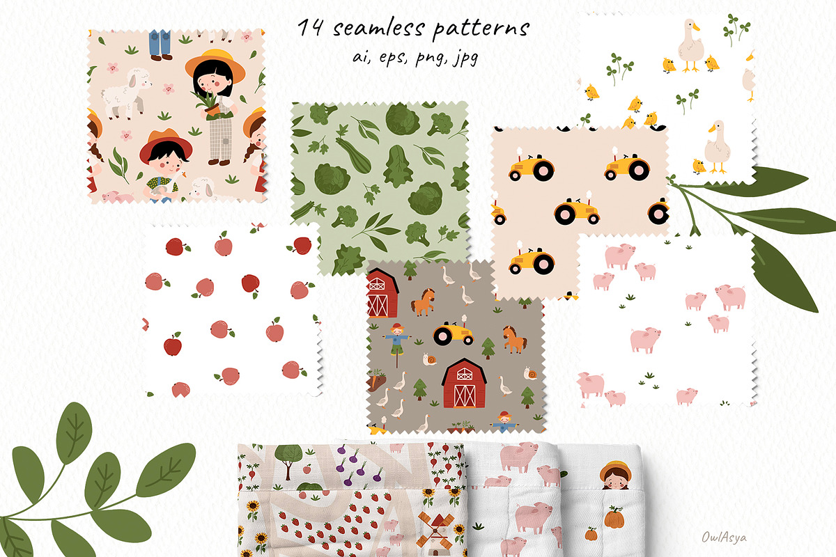 Farm time collection, an Animal Illustration by owlasya (Photo 6 of 10)