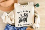 Raccoon with Wine, Day Drinking Art, an Illustration by SharpMarketplace (Thumbnail 4 of 9)