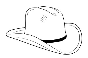 Cowboy hat., an Illustration by Tanysl