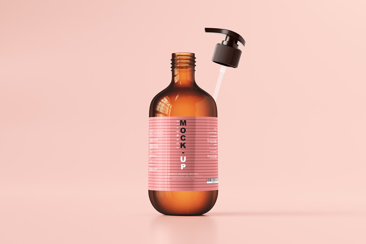 250+ Cosmetic Branding Mockup Bundle, a Cups & Container Mockup by pmvch (Photo 207 of 273)