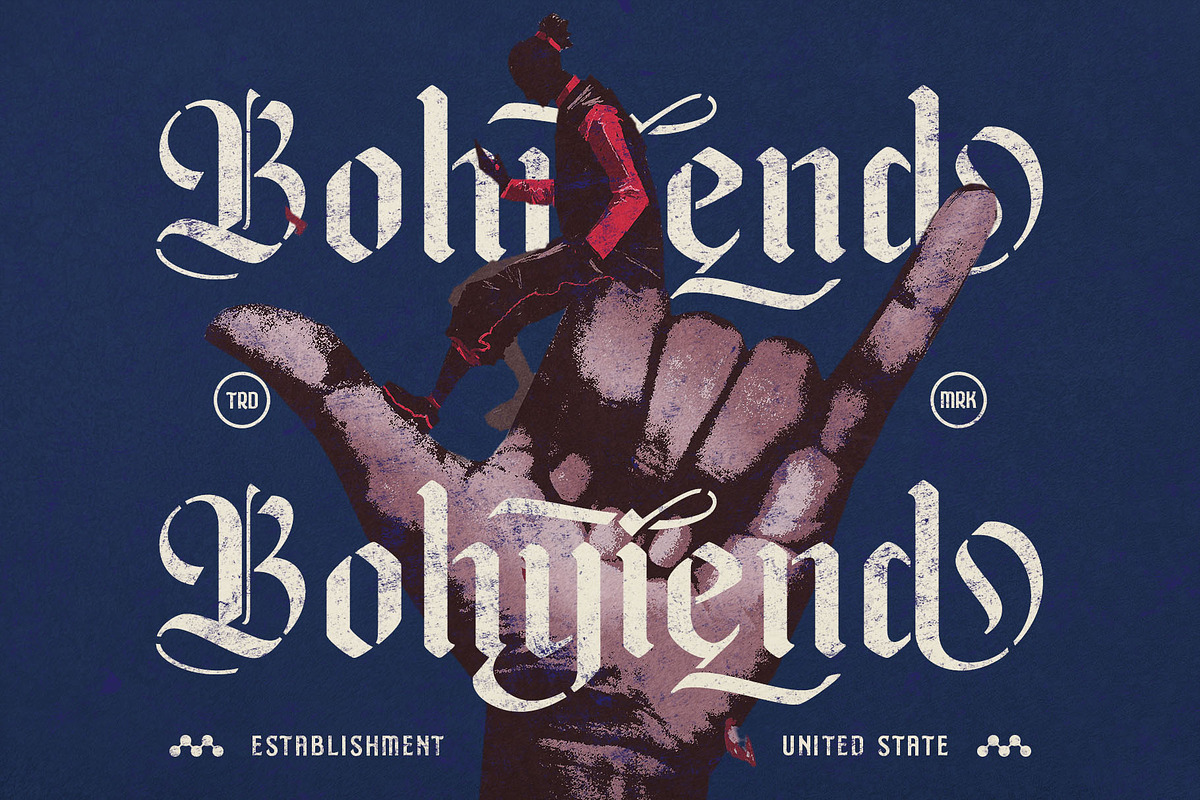 Black Deamond Typeface, a Blackletter Font by alit design (Photo 8 of 17)