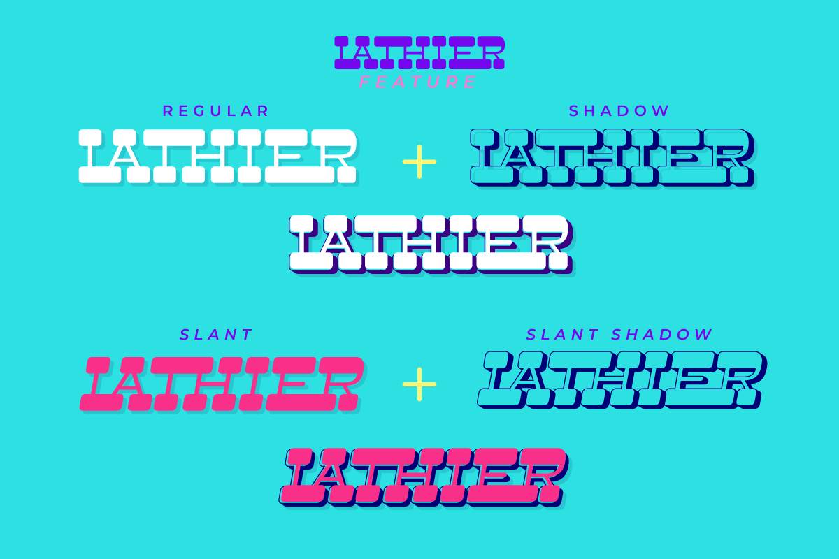 Lathier - Display Font, a Sans Serif Font by twinstd (Photo 5 of 10)