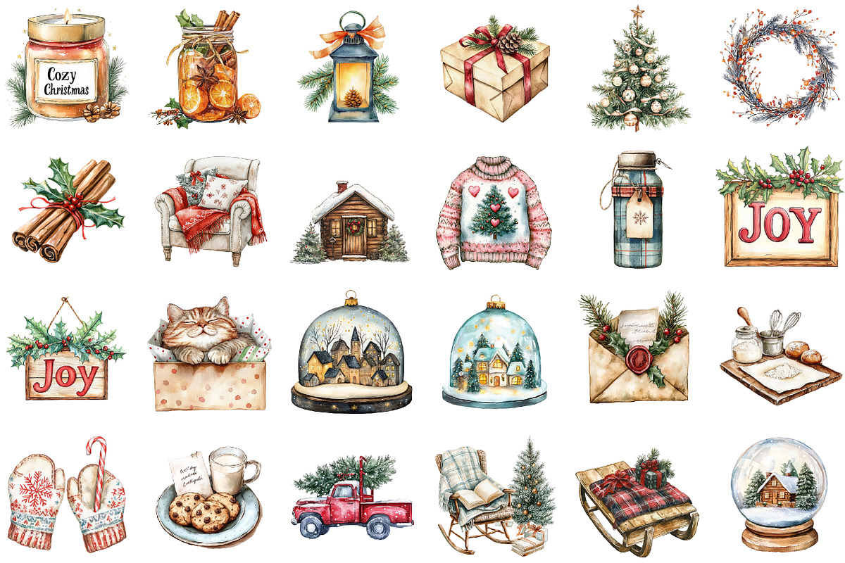 Cozy Christmas Charm Sublimation Cli, an Illustration by Sublimation Artist (Photo 2 of 6)