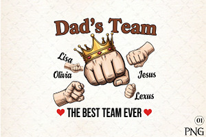 Personalized Dad Sublimation Bundle, an Illustration by DreamArtGraphic