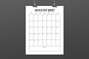 2027 Vertical 8.5x11 Inch Calendar, a Stationery Template by Running With Foxes (Thumbnail 4 of 5)