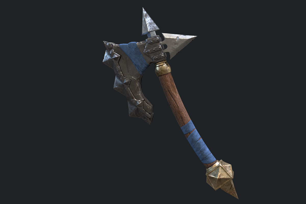 5 Fantasy Stylish Hand Axe -PBR-, an Object 3D Model by TFE Game Art (Photo 14 of 16)