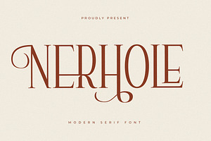 Nerhole Modern Serif Font