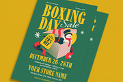 Green Christmas Boxing Day Flyer, a Flyer Template by VectorVactory (Thumbnail 2 of 3)