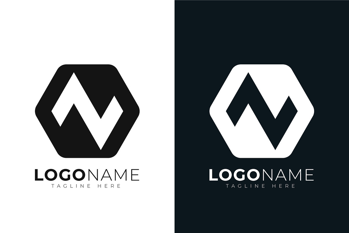 Letter n logo design template, a Branding & Logo Template by mdhelalakbar