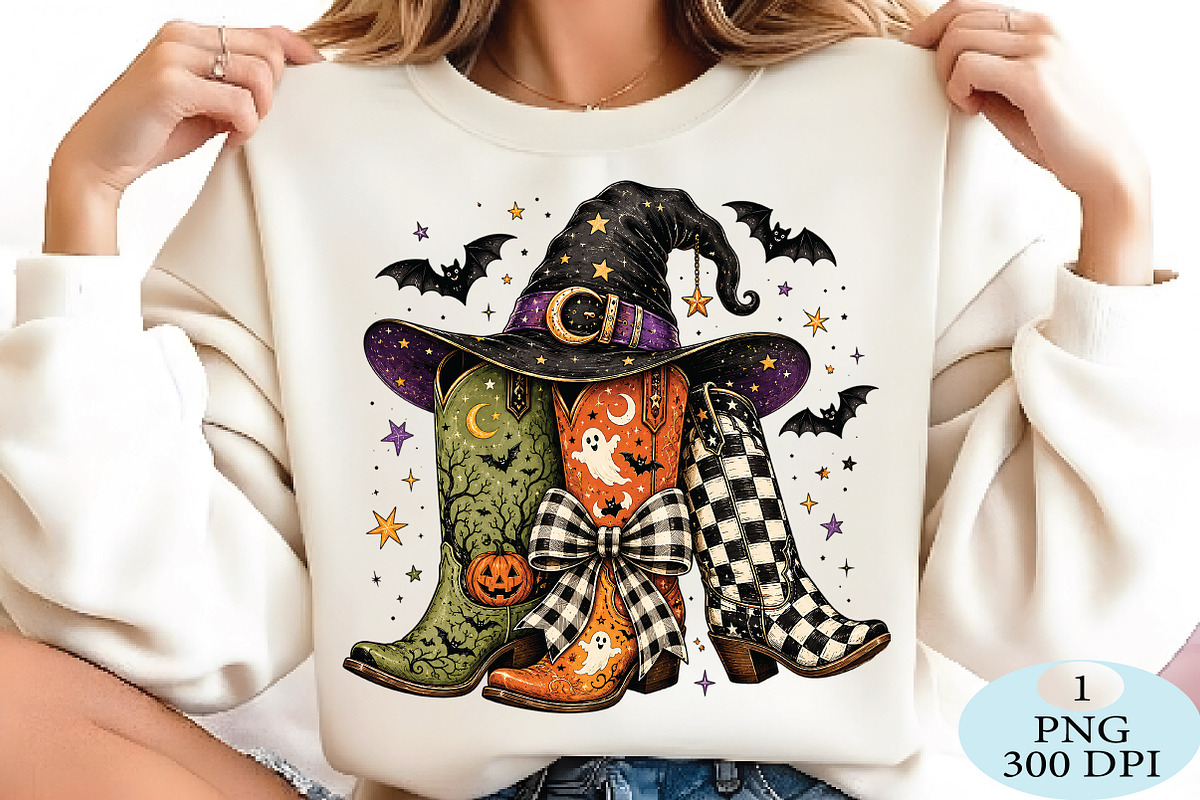 Halloween Cowboy Boots PNG, a Seasonal Illustration by Daily.Designs (Photo 2 of 5)